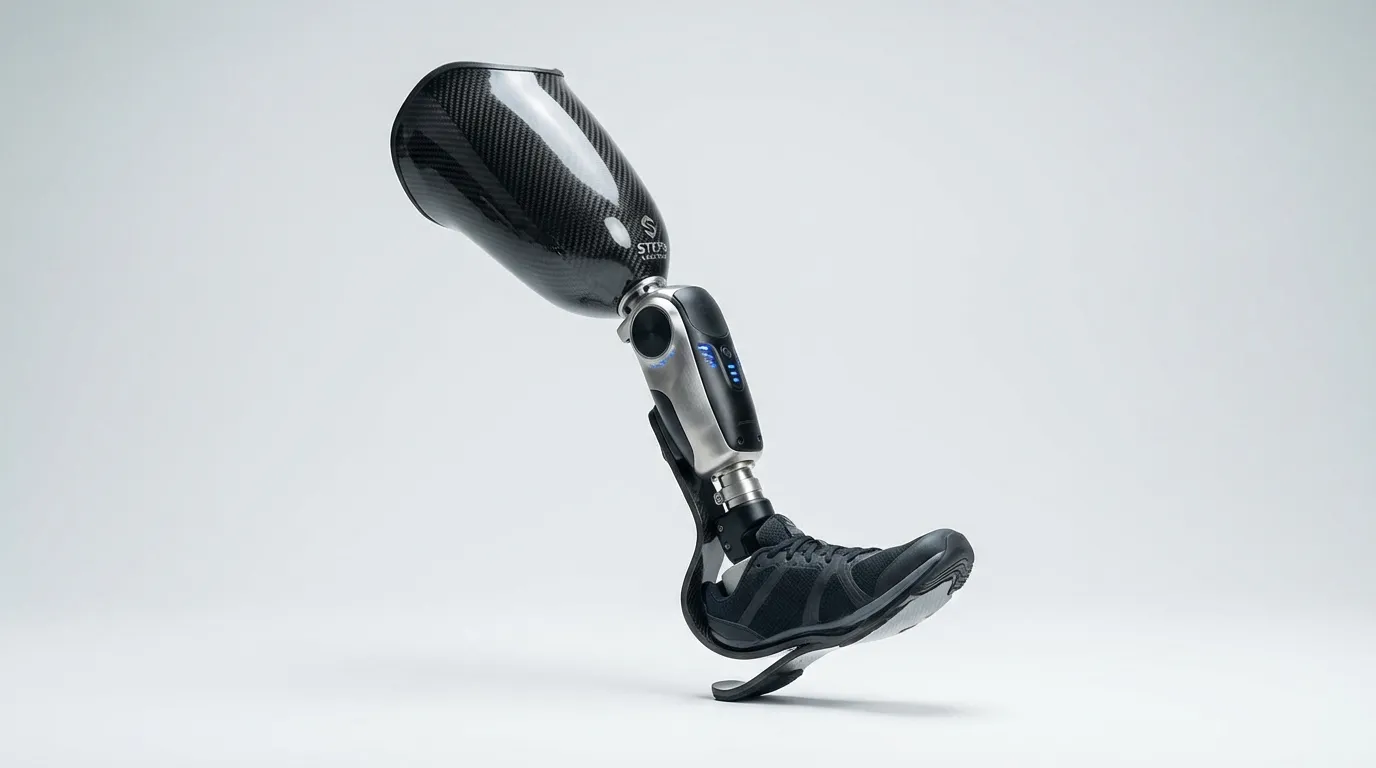 Custom above knee prosthesis by Steps Creators Dubai — transfemoral prosthetic leg