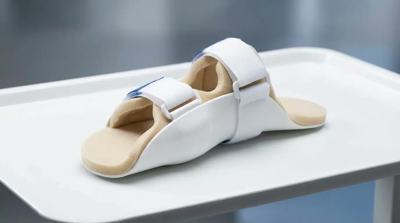 Custom hallux valgus splint for bunion correction by Steps Creators Dubai