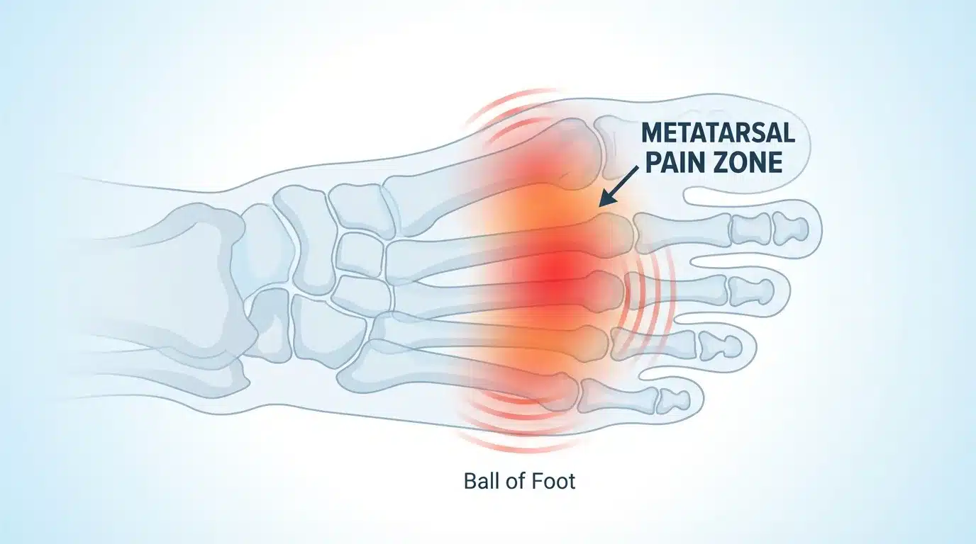 Hero image of the Metatarsalgia Orthotic Insole by Steps Creators