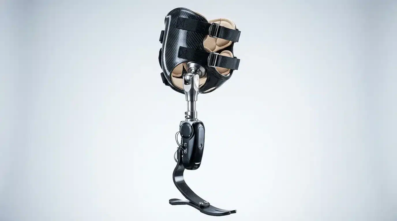 Custom hip disarticulation prosthesis by Steps Creators Dubai