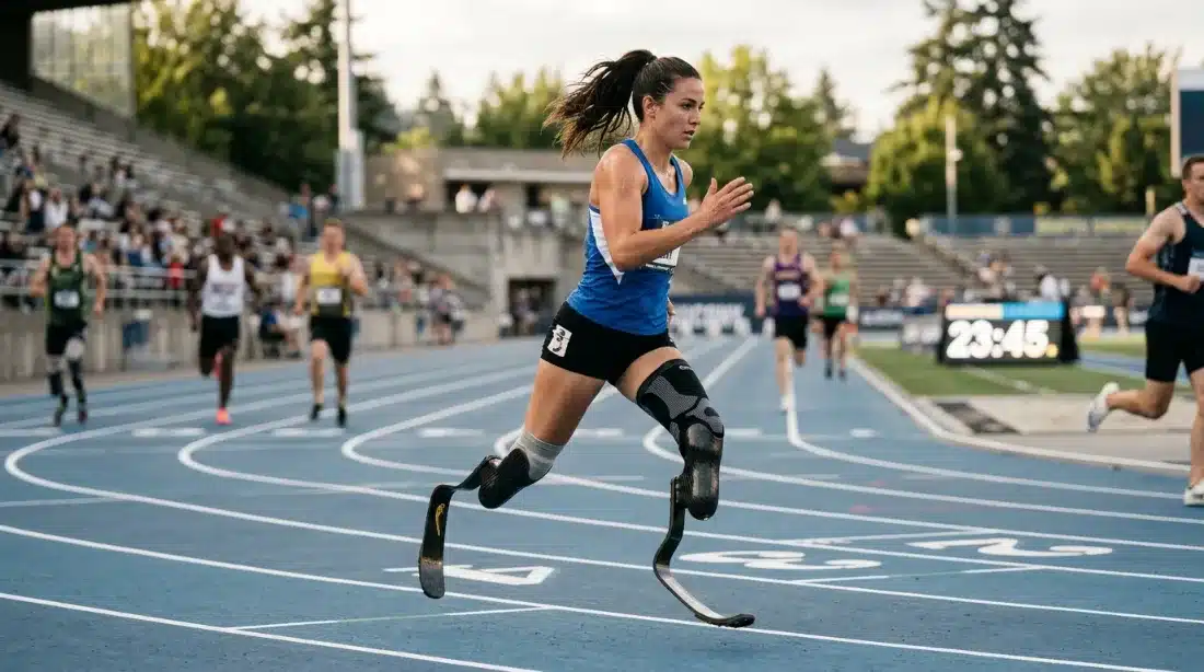 running blade prosthetic foot active user