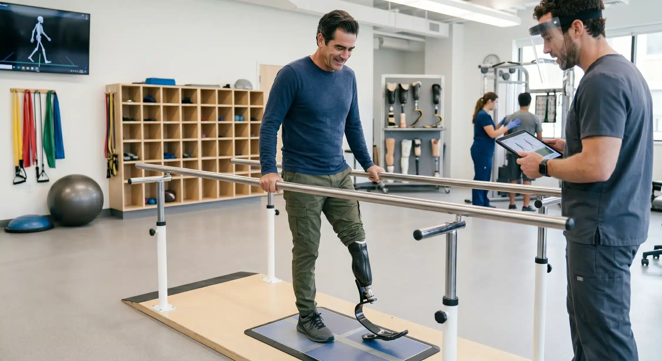 Most amputees walk independently within 3 to 6 months.